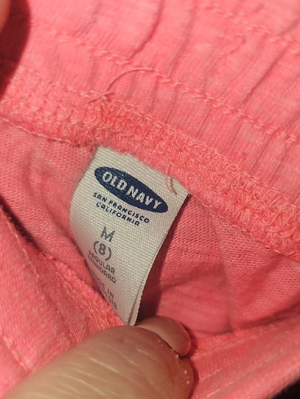 Old Navy Girls Coral Pink Drawstring Athletic Shorts Size 8